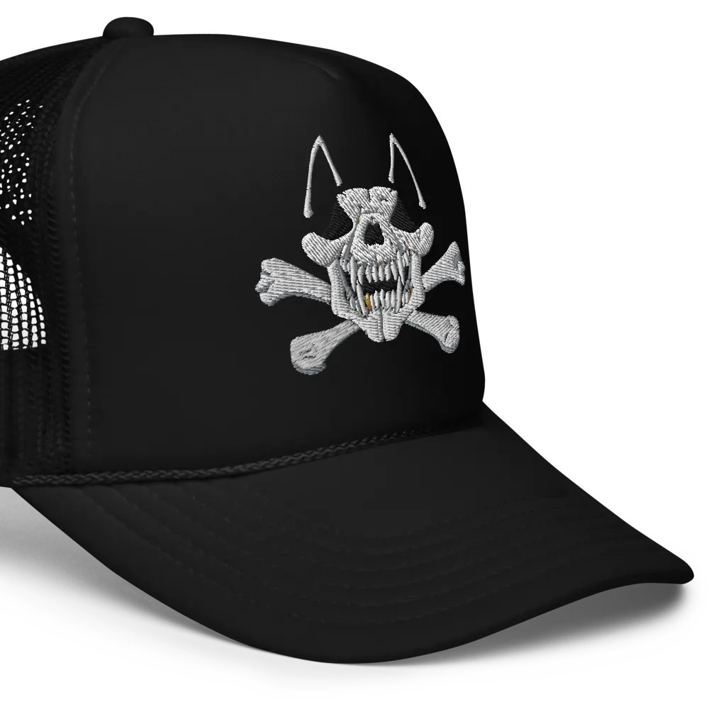Mongrel Skull and Bones trucker hat product image (5)