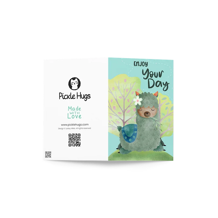 Enjoy Your Day Llama Card product image (2)