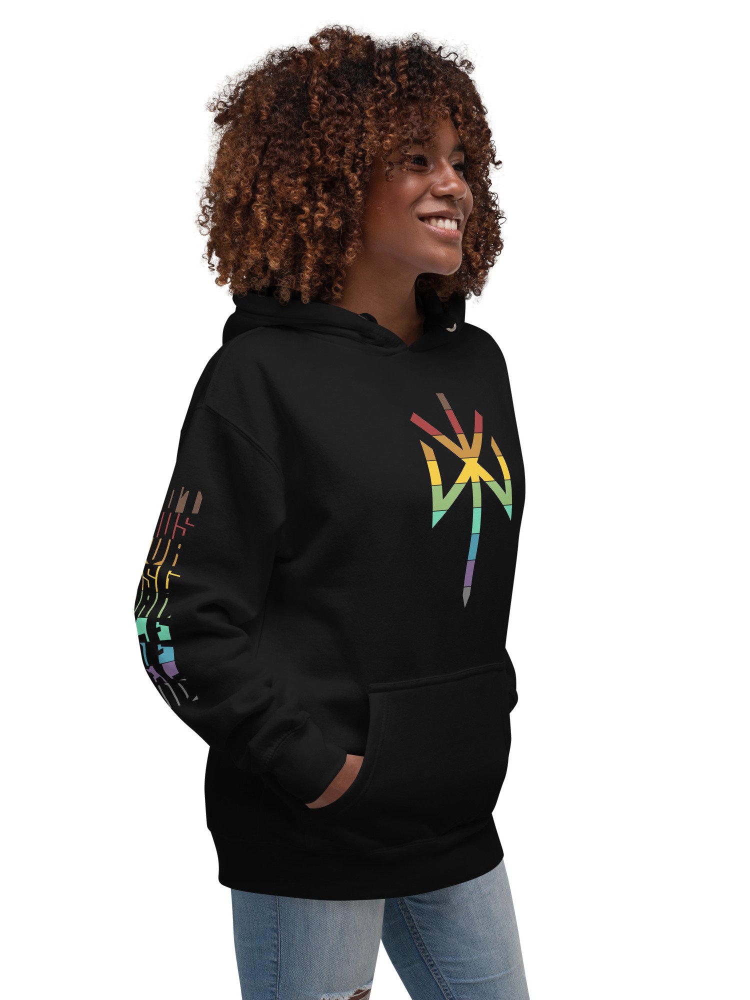 YGGY x BIFROST BIND RUNE TRIPLE PRINT UNISEX HOODIE product image (6)