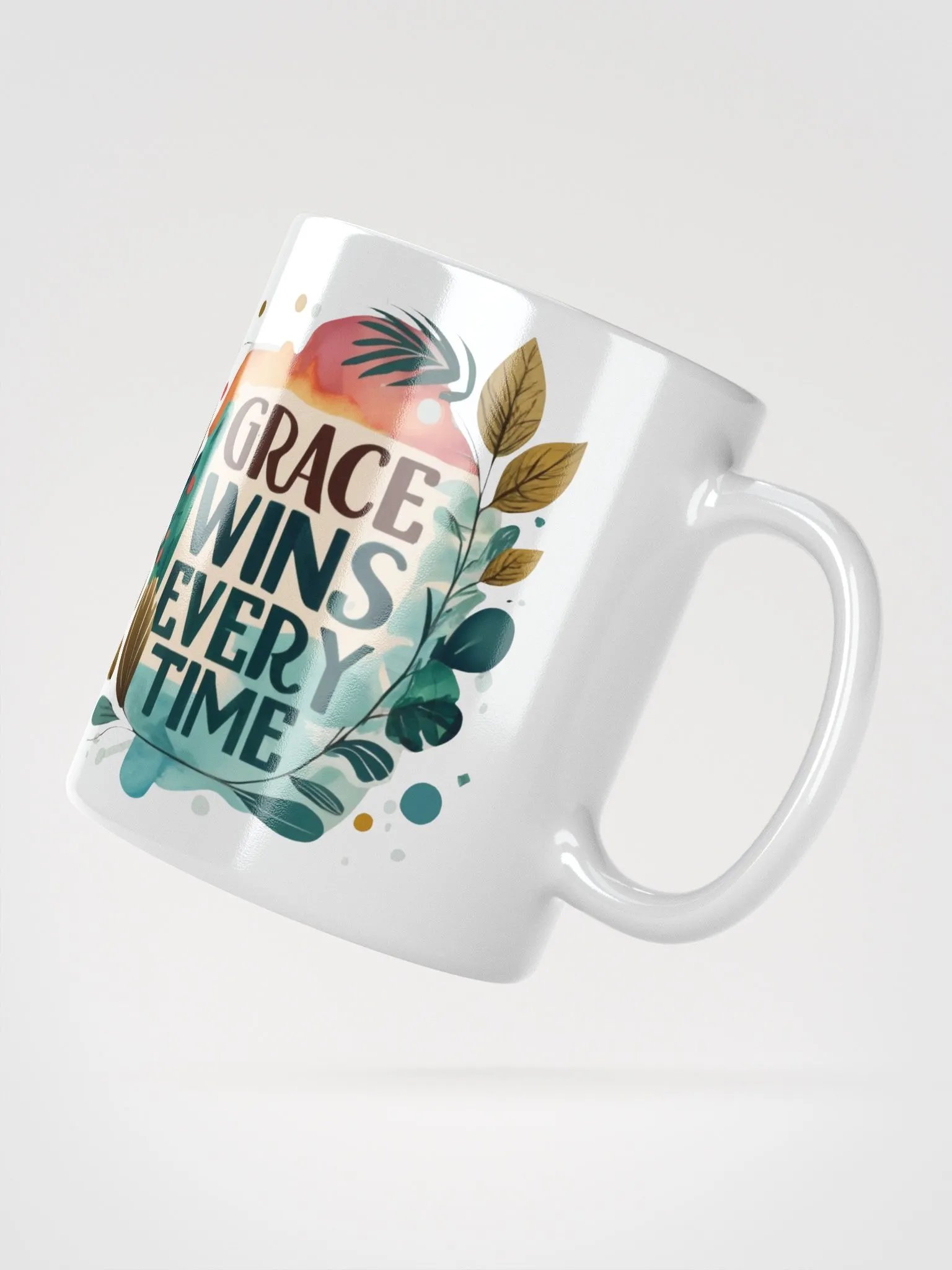 Grace Wins Every Time Ceramic Mug product image (3)