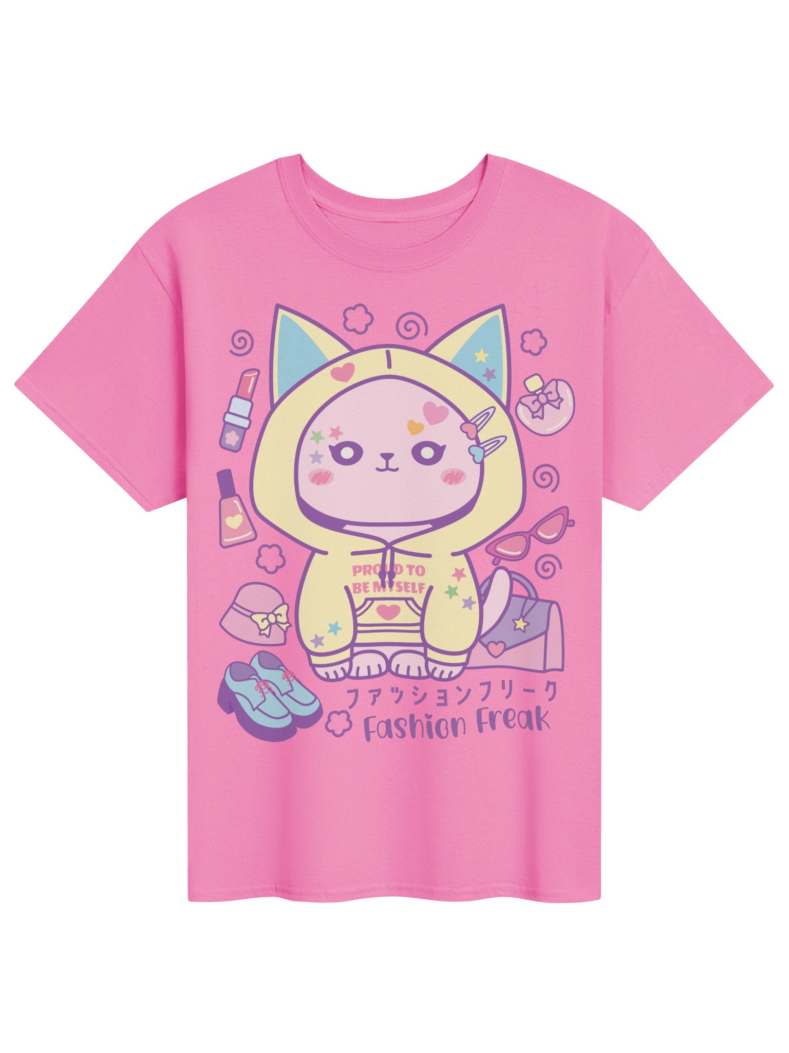 Fashion Freak Cat - Unisex Adult Heavyweight T-shirt product image (1)
