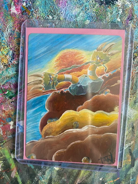 Binacle hand painted pokemon card 1/1 one of a kind product image (1)