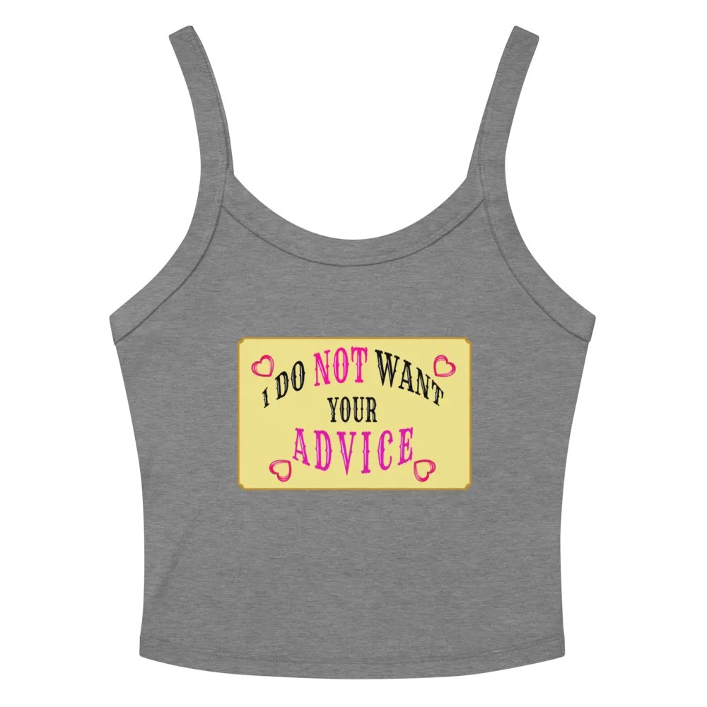No Advice Crop Tank product image (2)