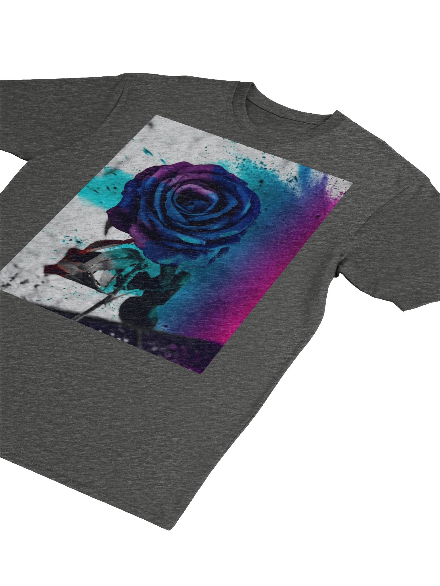 Vibrant Blue Rose Premium Tee product image (34)