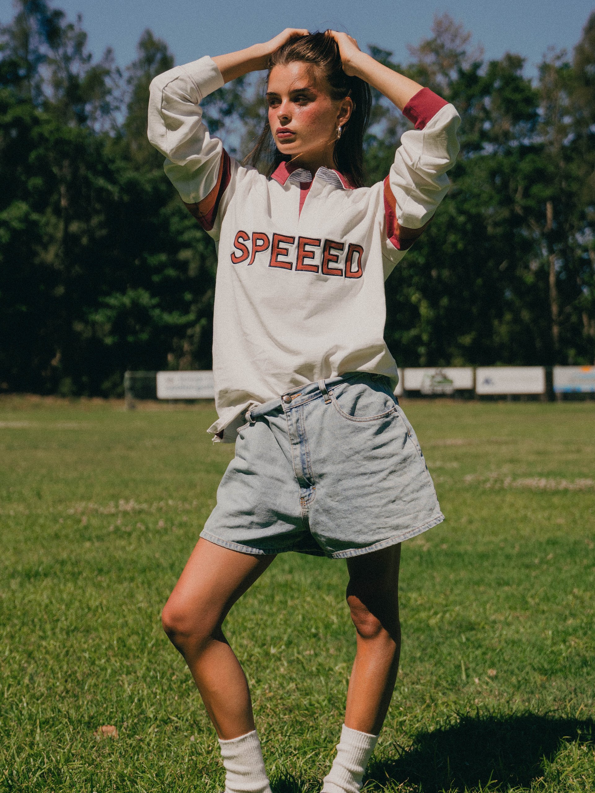 Speeed Rugby Shirt - Maroon/White product image (4)
