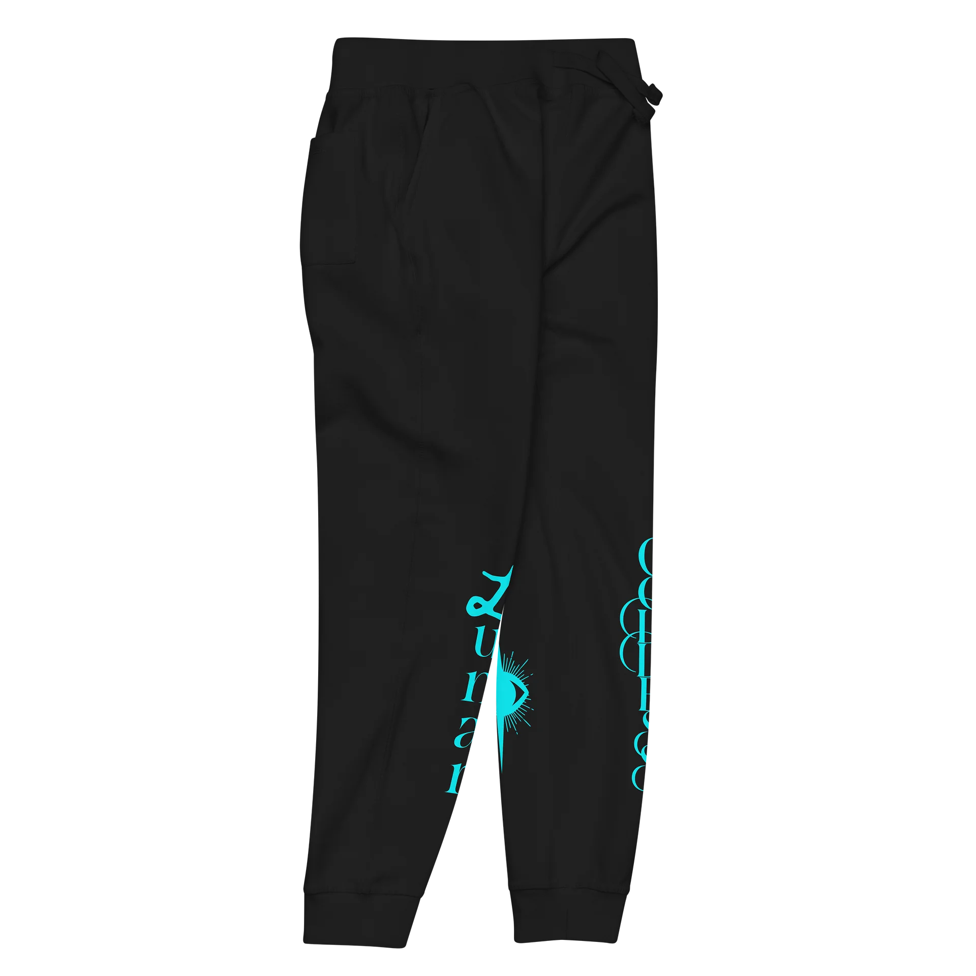 Electric Blue “Lunar Goddess” Women’s Luxury Celestial Joggers product image (2)