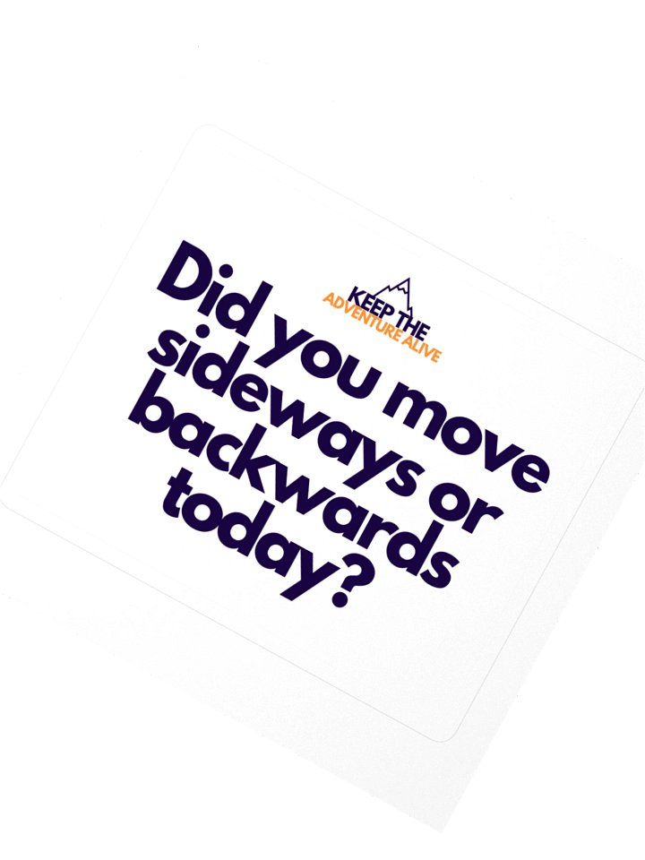 Sideways or Backwards Sticker product image (2)