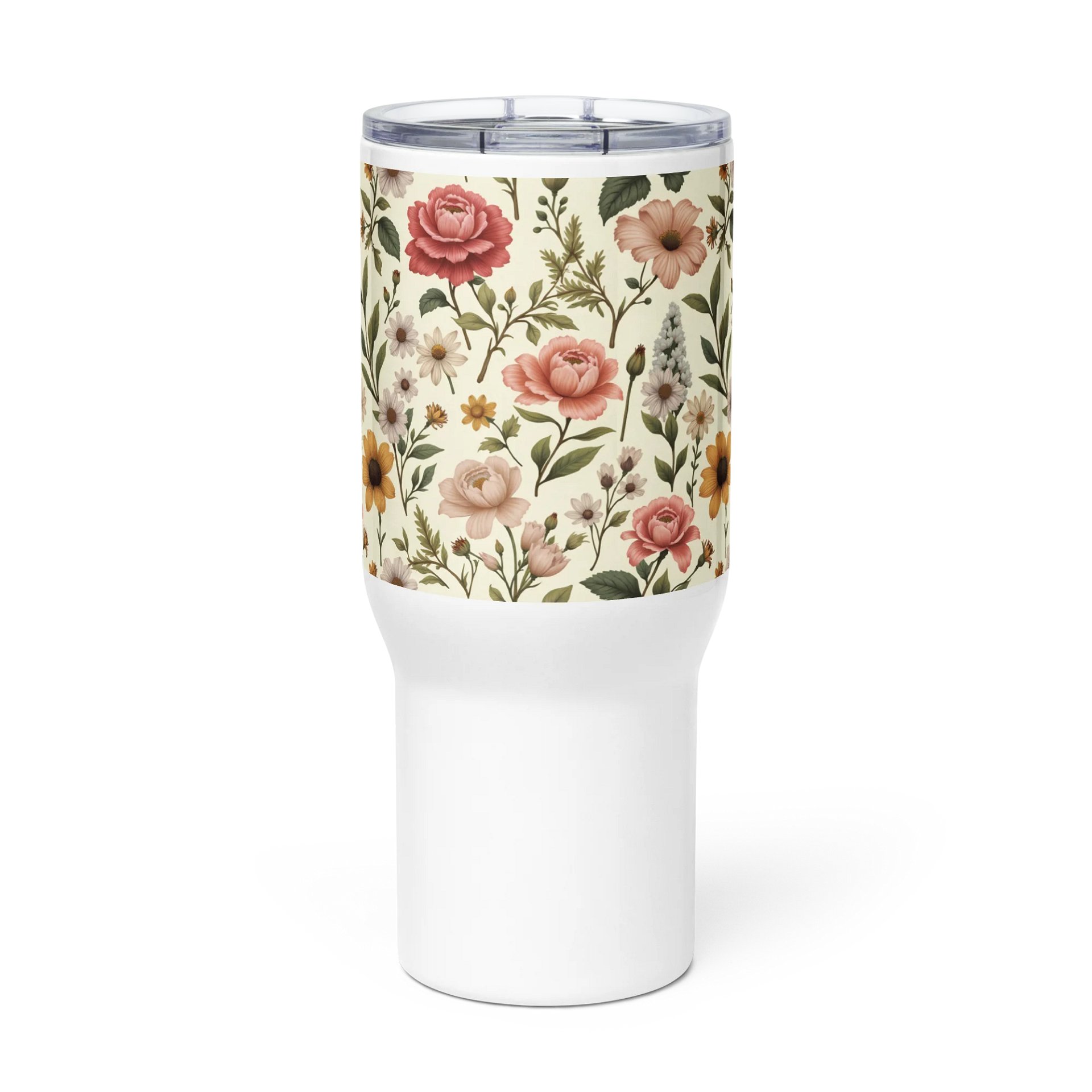 Vintage Elegance Floral Travel Mug product image (2)