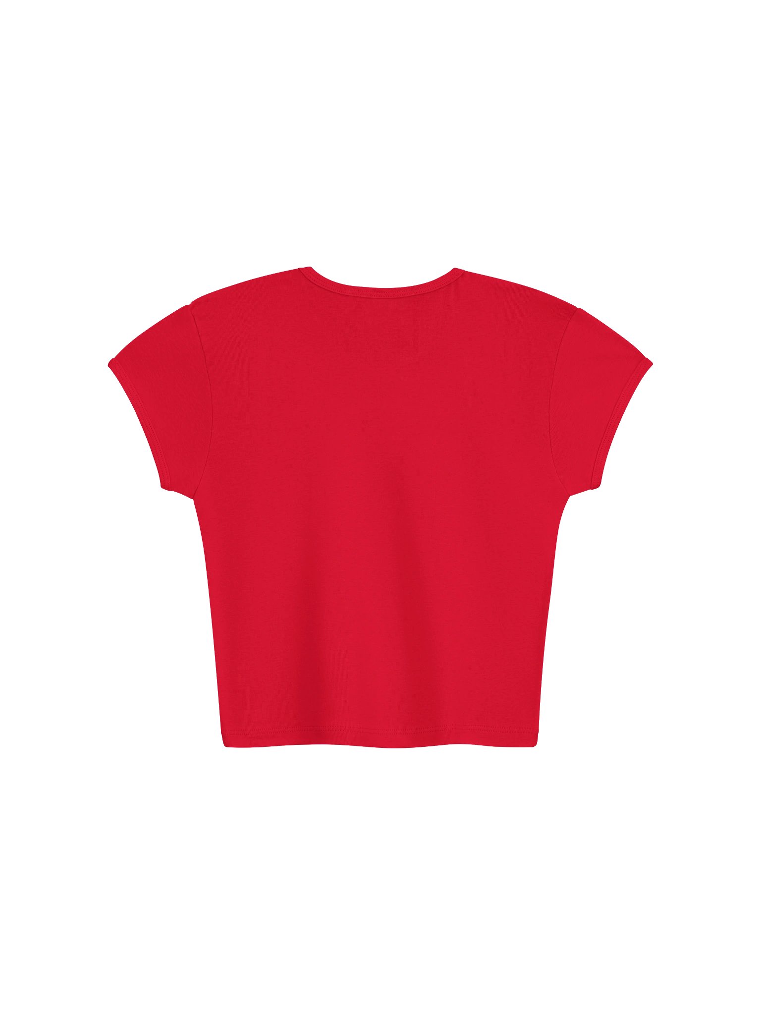 ''My ADHD is chronic" Crop tee Red product image (2)