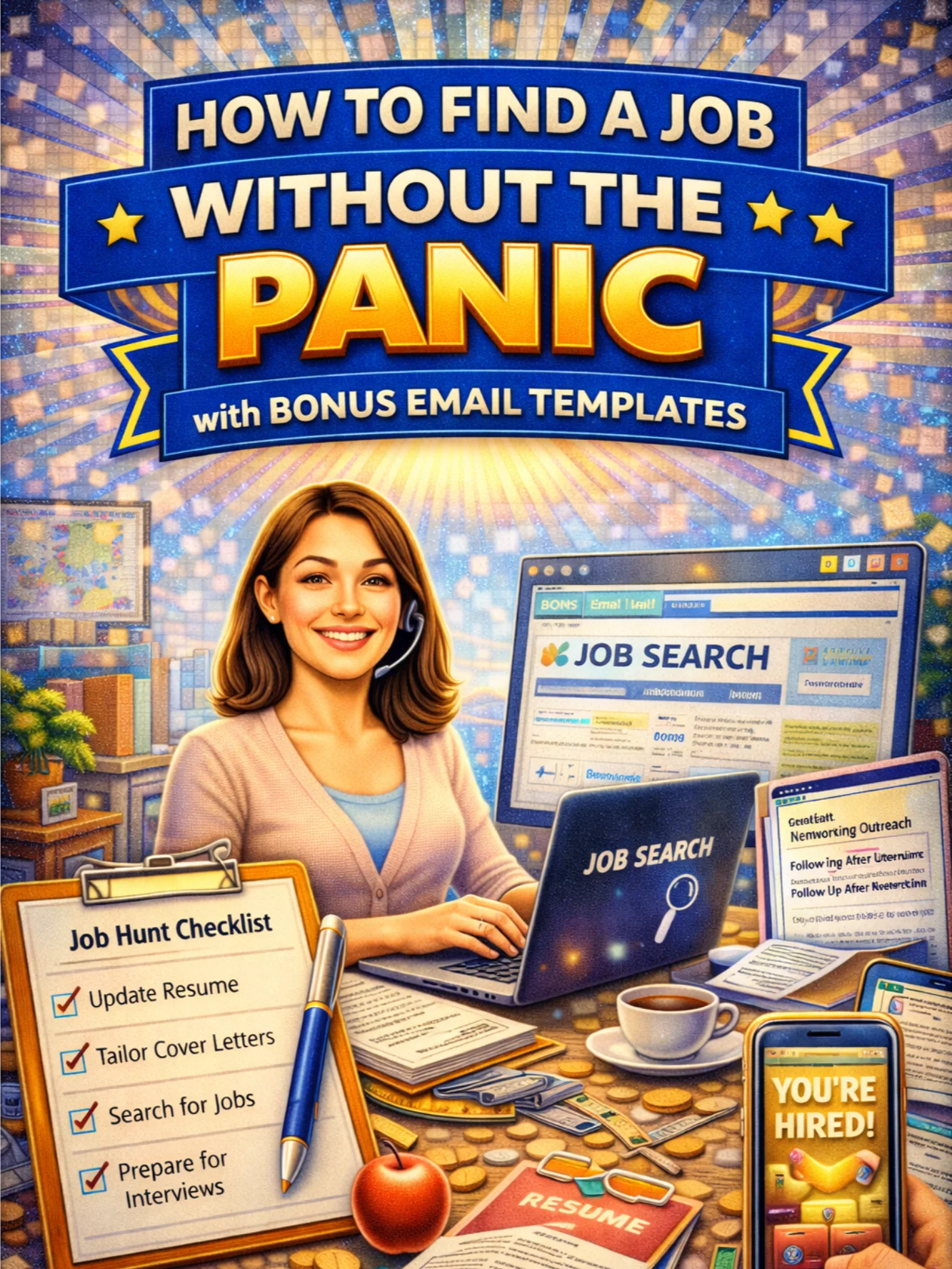 How to Find a Job Without the Panic: Bonus Email Templates product image (1)