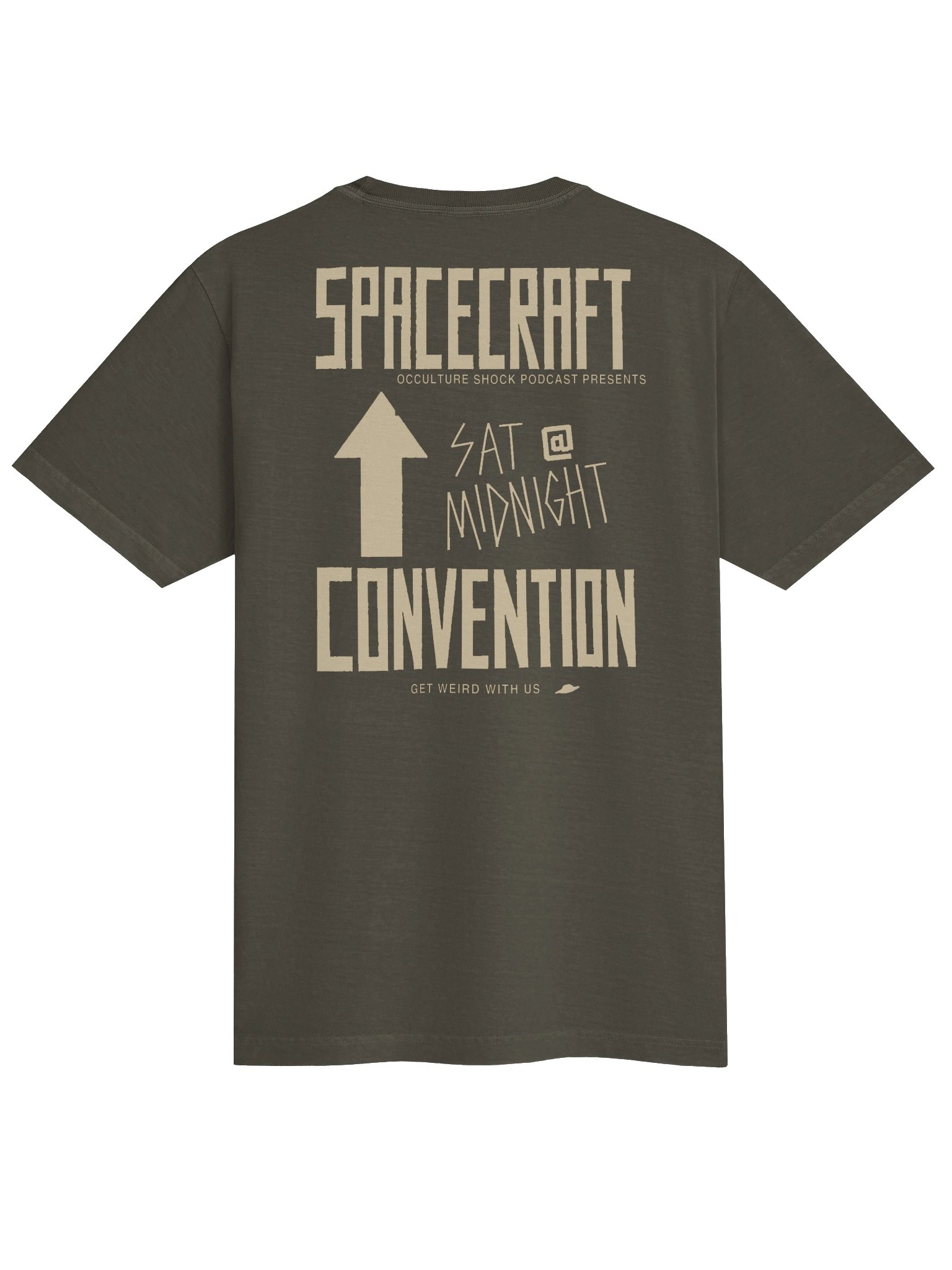 Spacecraft Convention Tee - Washed Charcoal & Creme product image (5)