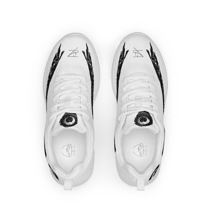 Peacock Black on White Shoe product image (1)
