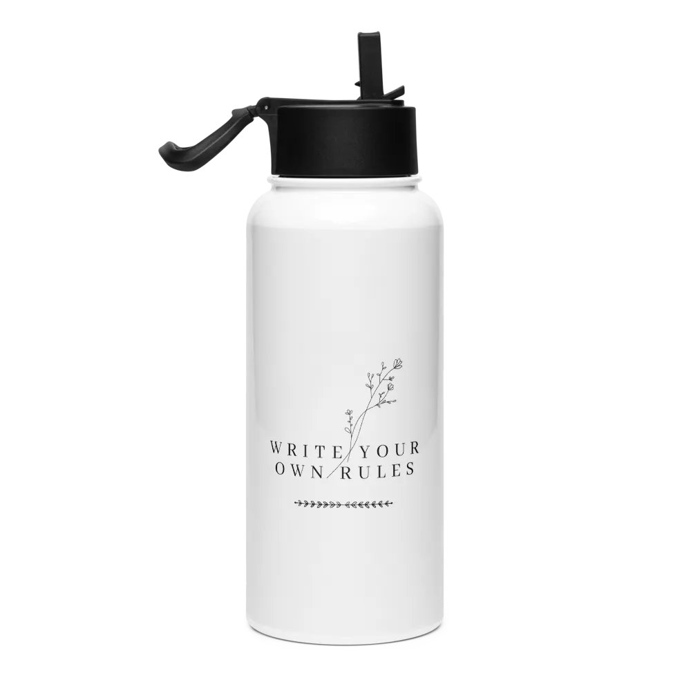 Stainless Steel Water Bottle with a Straw Lid SWFB0106 product image (2)
