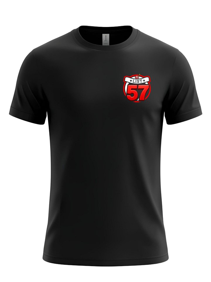 List 57 Chest Print T Shirt Small Front Graphic Retro Sports Number Design Dartboard Emblem Unisex Casual Printed Tee Athletic Style Top product image (1)