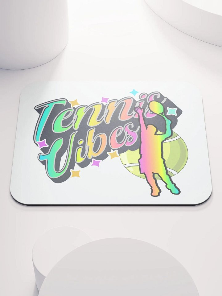 Tennis Vibes Male Neon Mouse Pad product image (1)