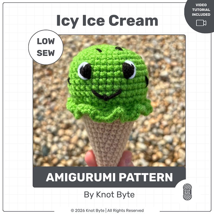 Icy Ice Cream Amigurumi Pattern product image (1)