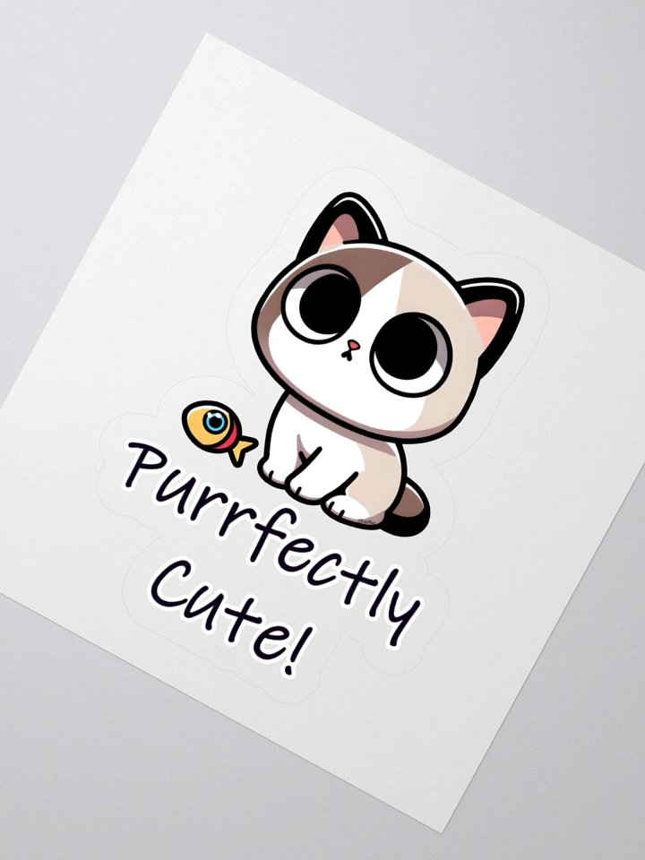 Purrfectly Cute Cat Sticker product image (5)