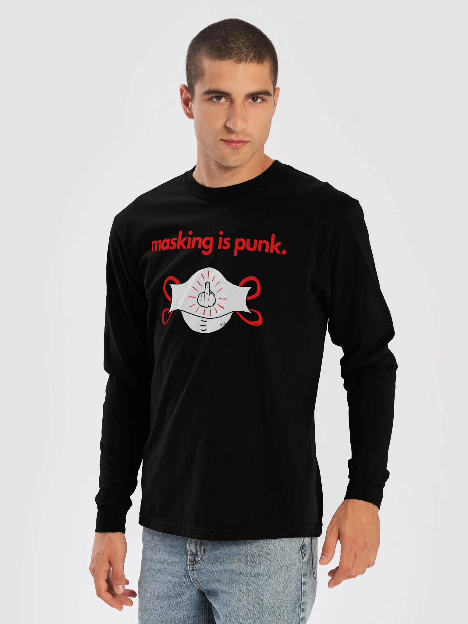 Masking Is Punk long sleeve tee product image (25)