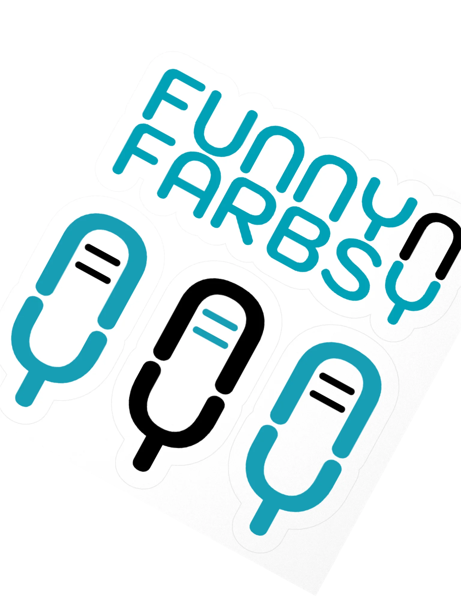 FunnyNFarbsy Kiss Cut Sticker Set product image (2)