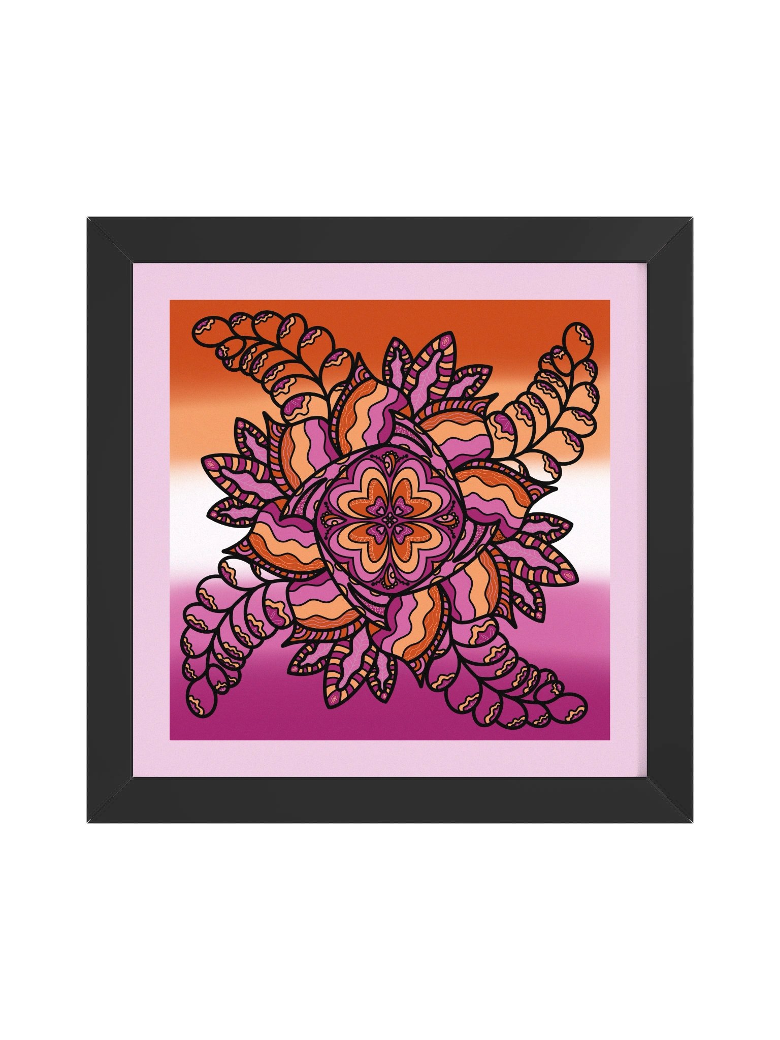 Lesbian Pride! Framed Art Print product image (7)