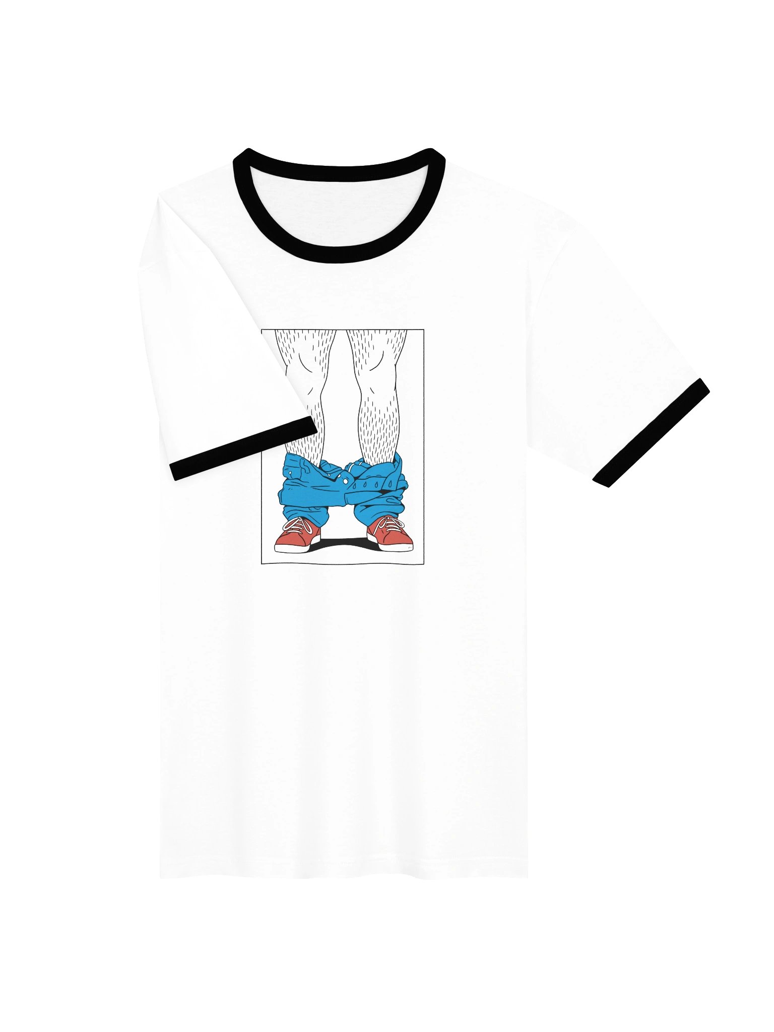 Pants Down Ringer Tee product image (5)