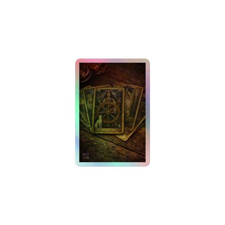 Wheel of Isis-Fortuna Holographic Sticker product image (1)