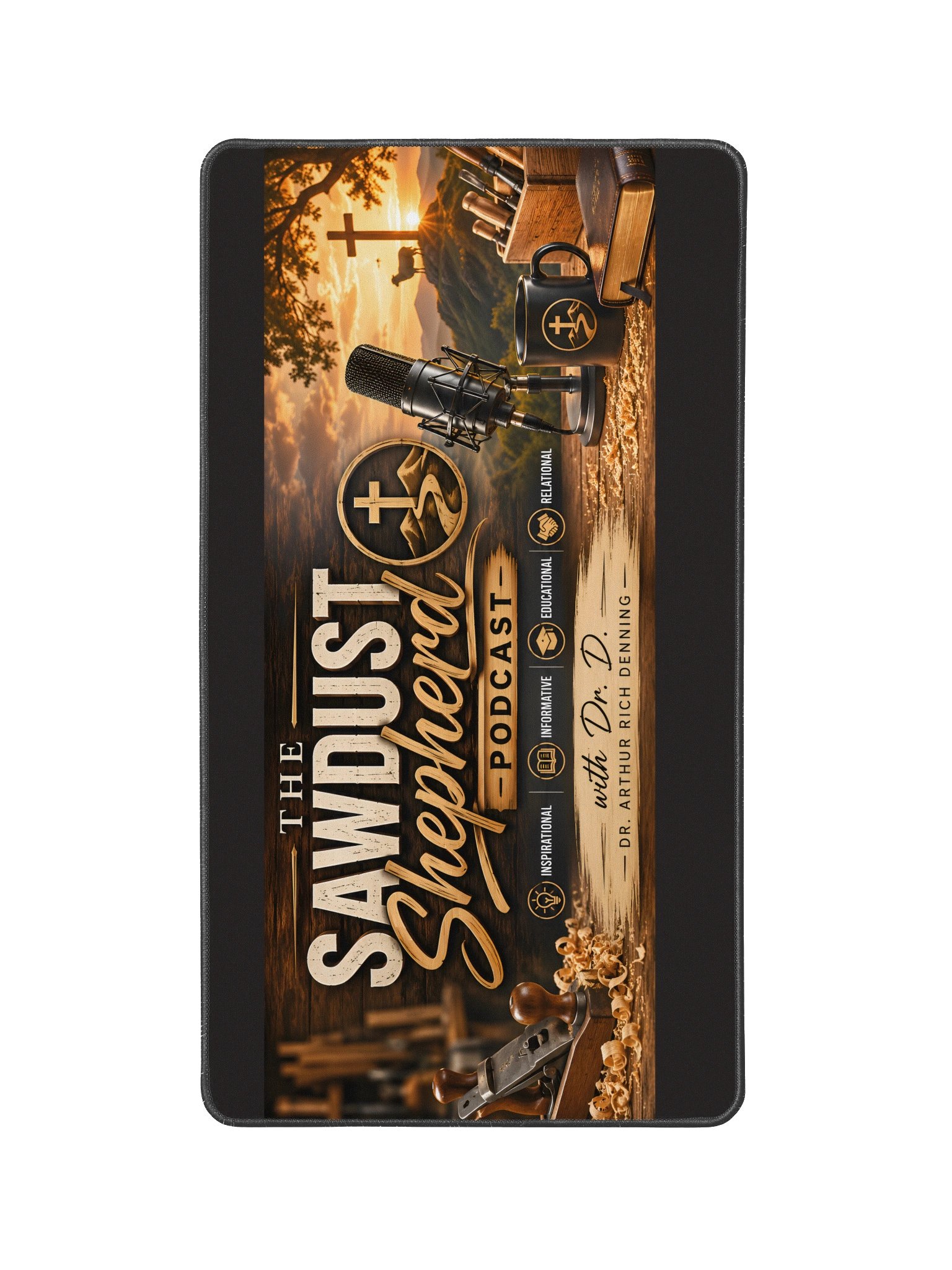The Sawdust Shepherd Podcast Desk Mat product image (1)