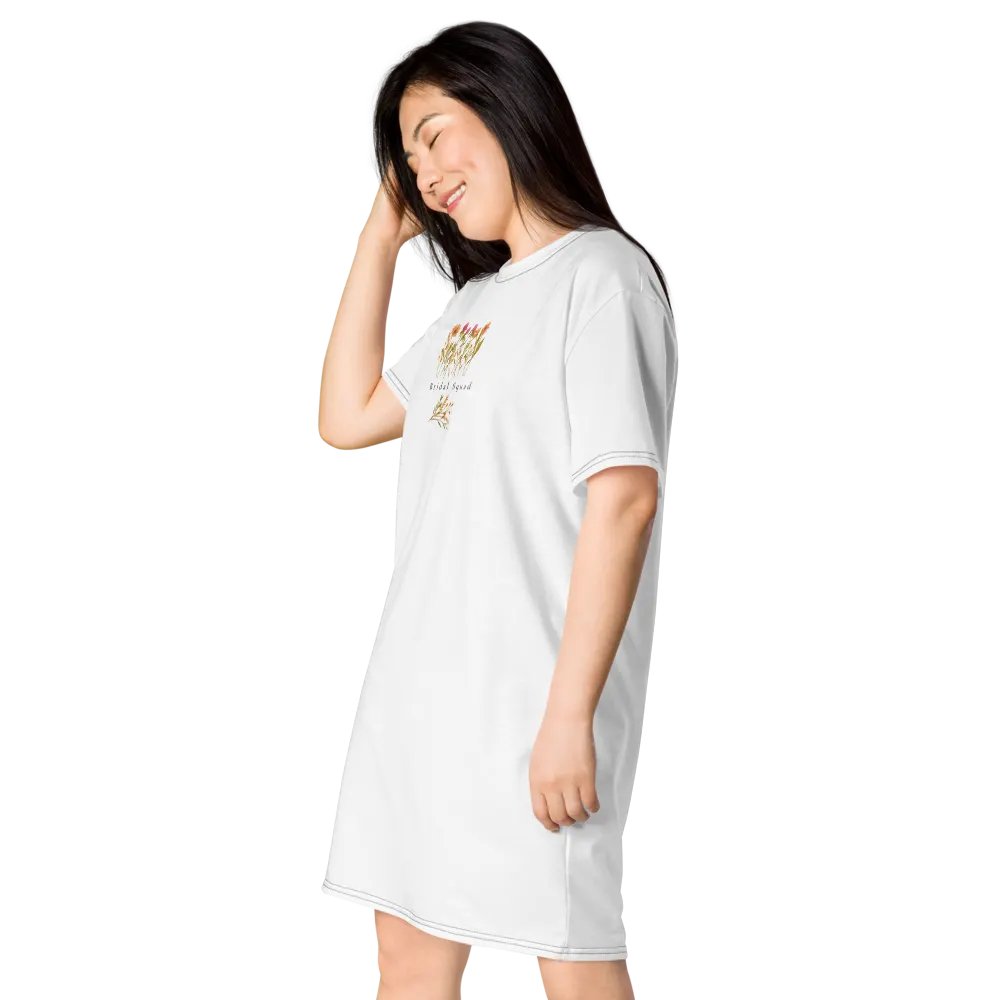 Bridal Squad T-Shirt 006 Wild Flowers Logo Dress product image (3)