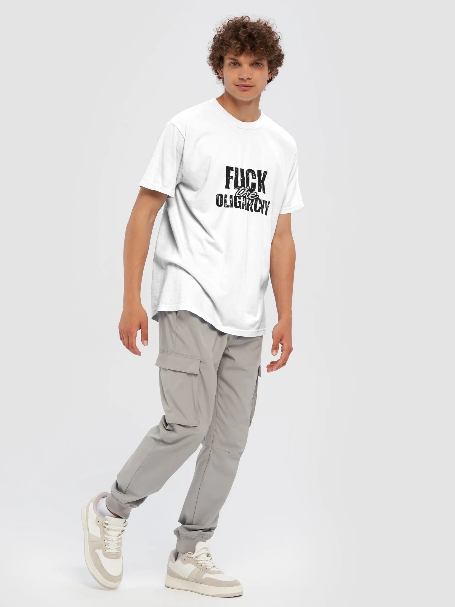 Fuck the Oligarchy Heavyweight Tee (lighter colors) product image (7)
