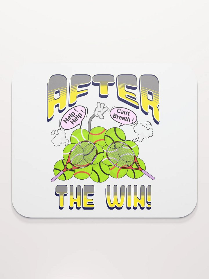 After The Win Tennis Whimsical Mouse Pad product image (1)