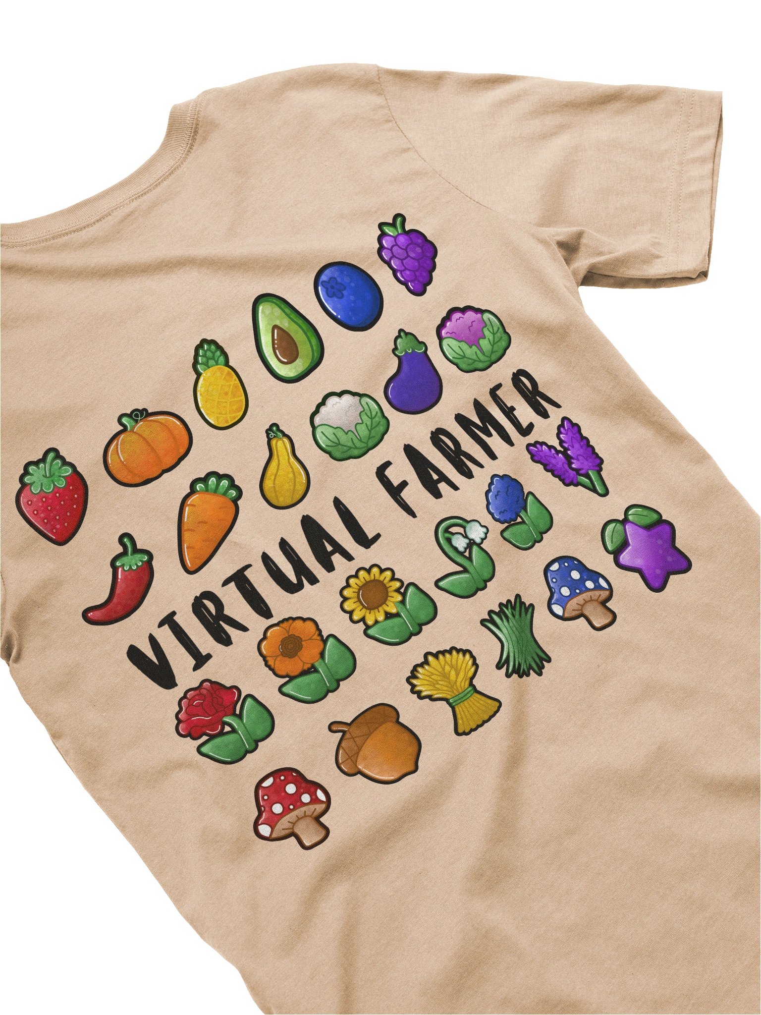 Virtual Farmer Tee - Black Text product image (1)