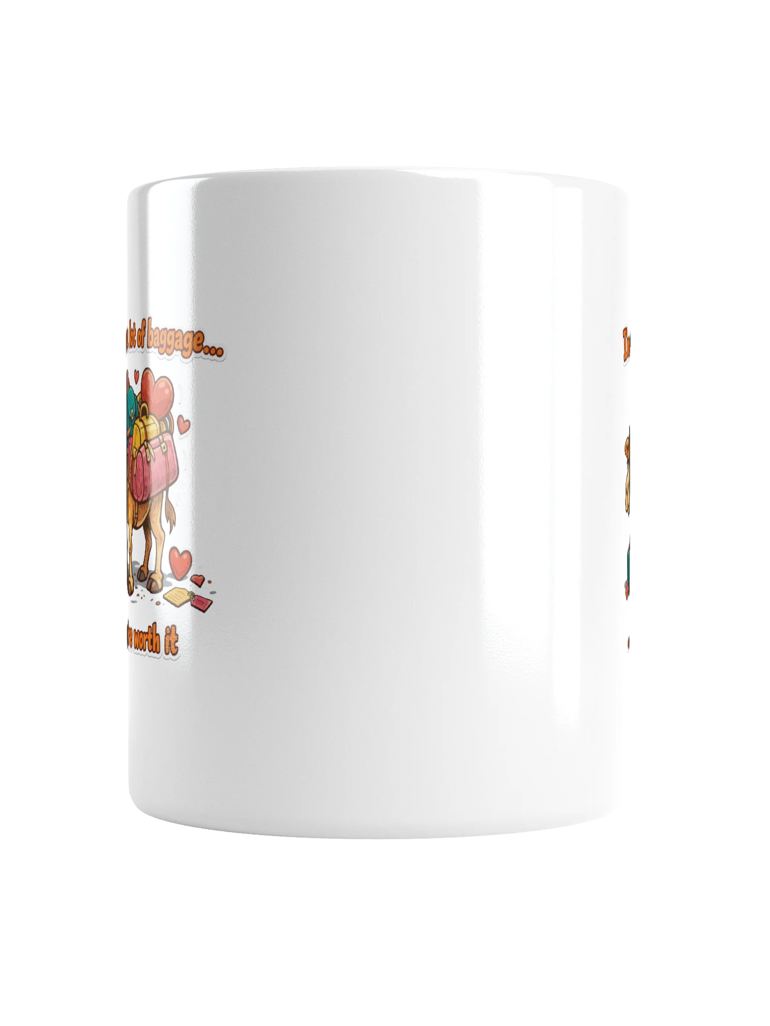 Valentine's Day Gift for Him/Her - "You're Worth It" Camel Mug - Funny Relationship Gift product image (6)