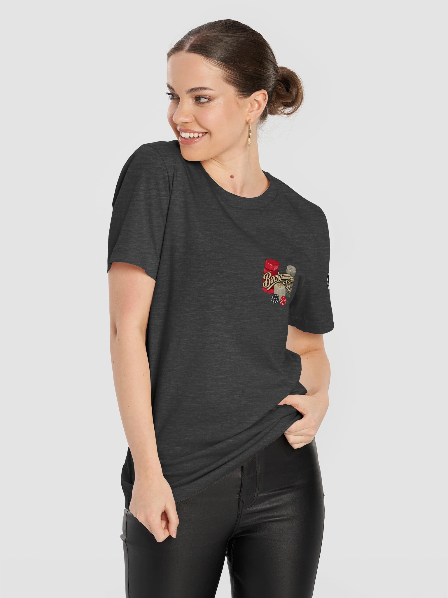 Large Dice Backgammon Life Logo Tee product image (11)