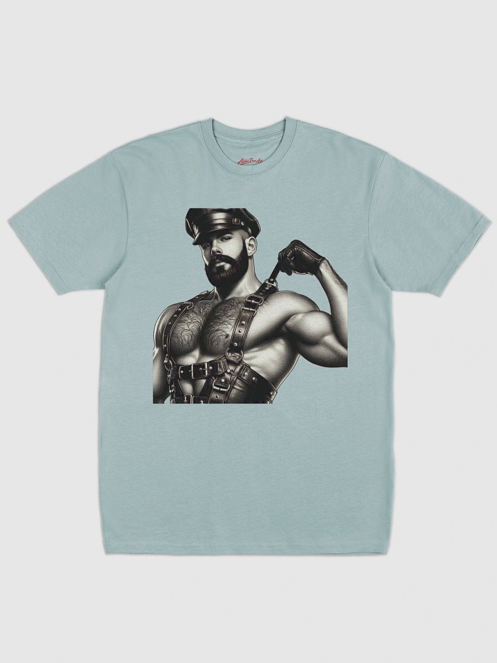 Alpha Dom Art Heritage Heavyweight Gay Leather "King Daddy" San Francisco Pride T Shirt product image (1)