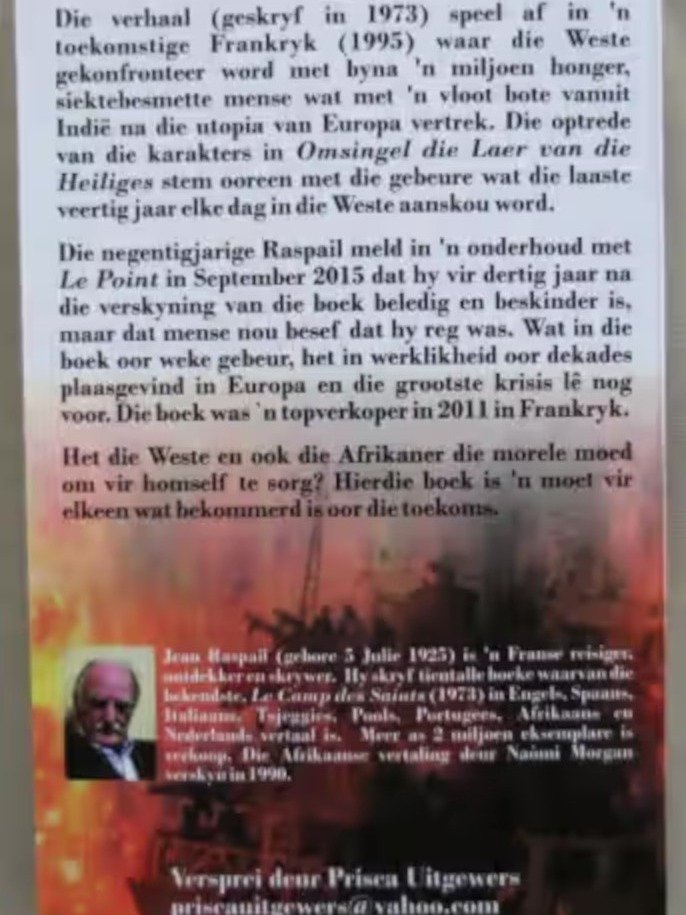 Omsingel die laer van die heiliges, deur Jean Raspail product image (2)