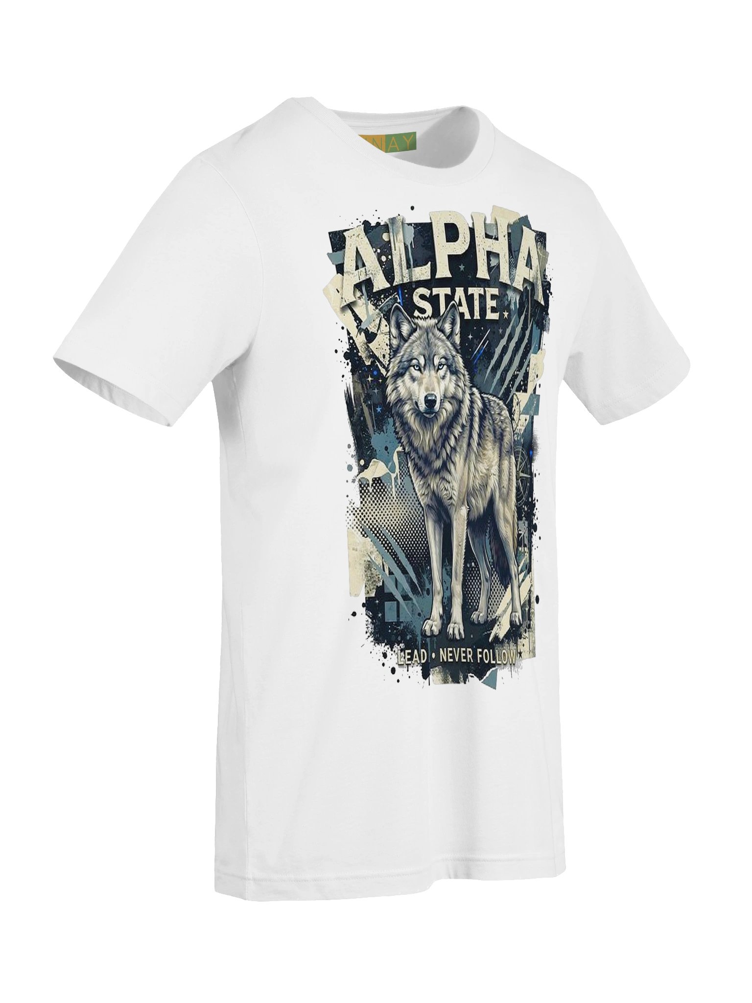 Alpha State Wolf Grunge Graphic Premium Supersoft Tee product image (107)