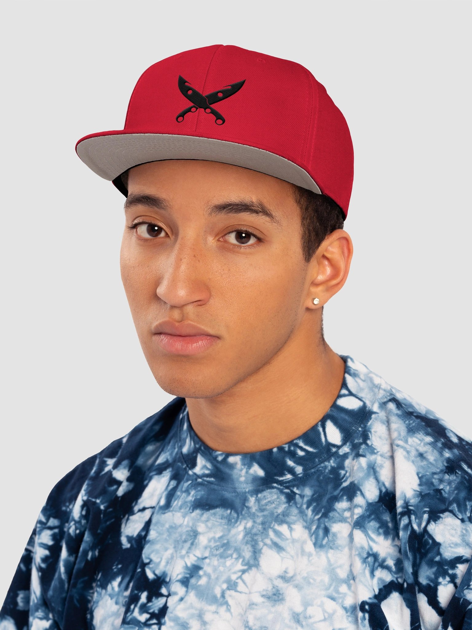 Red Crossed BaseBall Points Cap product image (6)