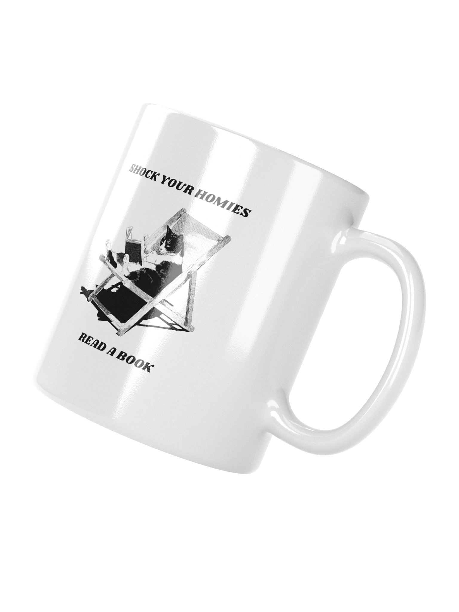 Shock Your Homies Read A Book Mug – Funny Sarcastic Reading Meme Coffee Mug | 11oz Book Lover Gift product image (4)