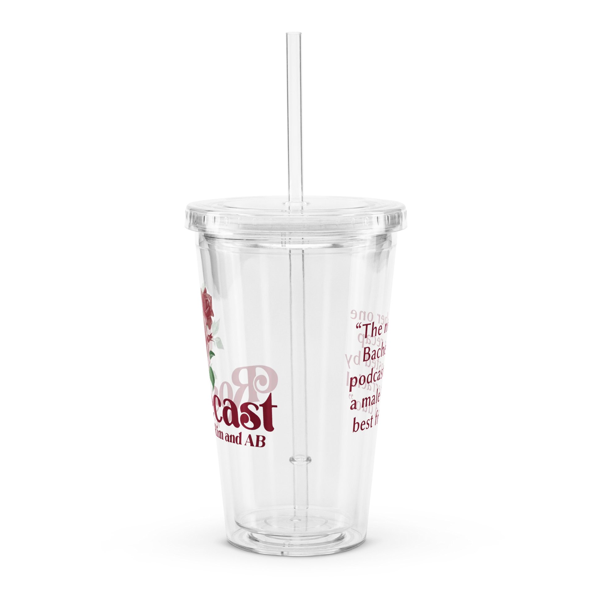 Retro Rose Plastic Tumbler product image (3)