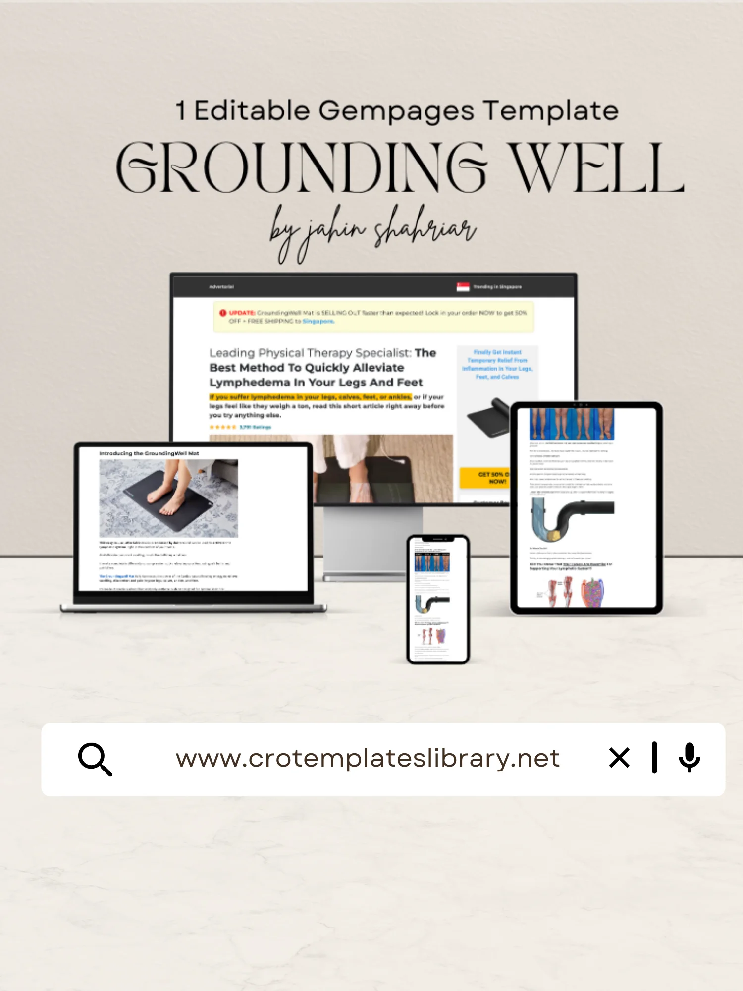 GroundingWell Gempages Advertorial Template product image (1)