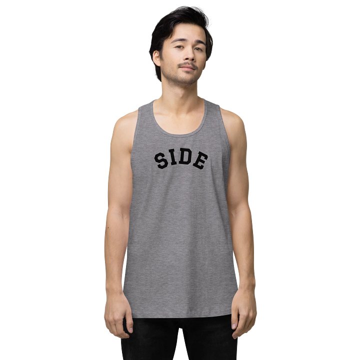 Side Varsity Tank (Black Logo) product image (1)