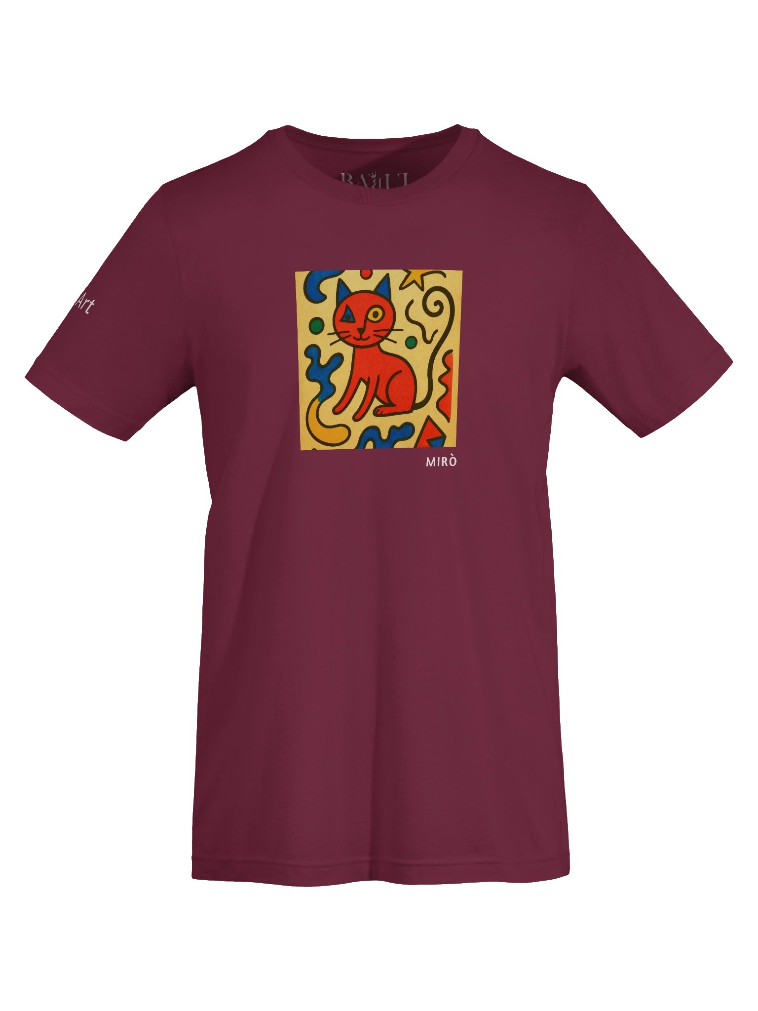 CATART Unisex Jersey Cat T-Shirt - MIRÒ - Iconic Painting Reimagined with Cats product image (4)