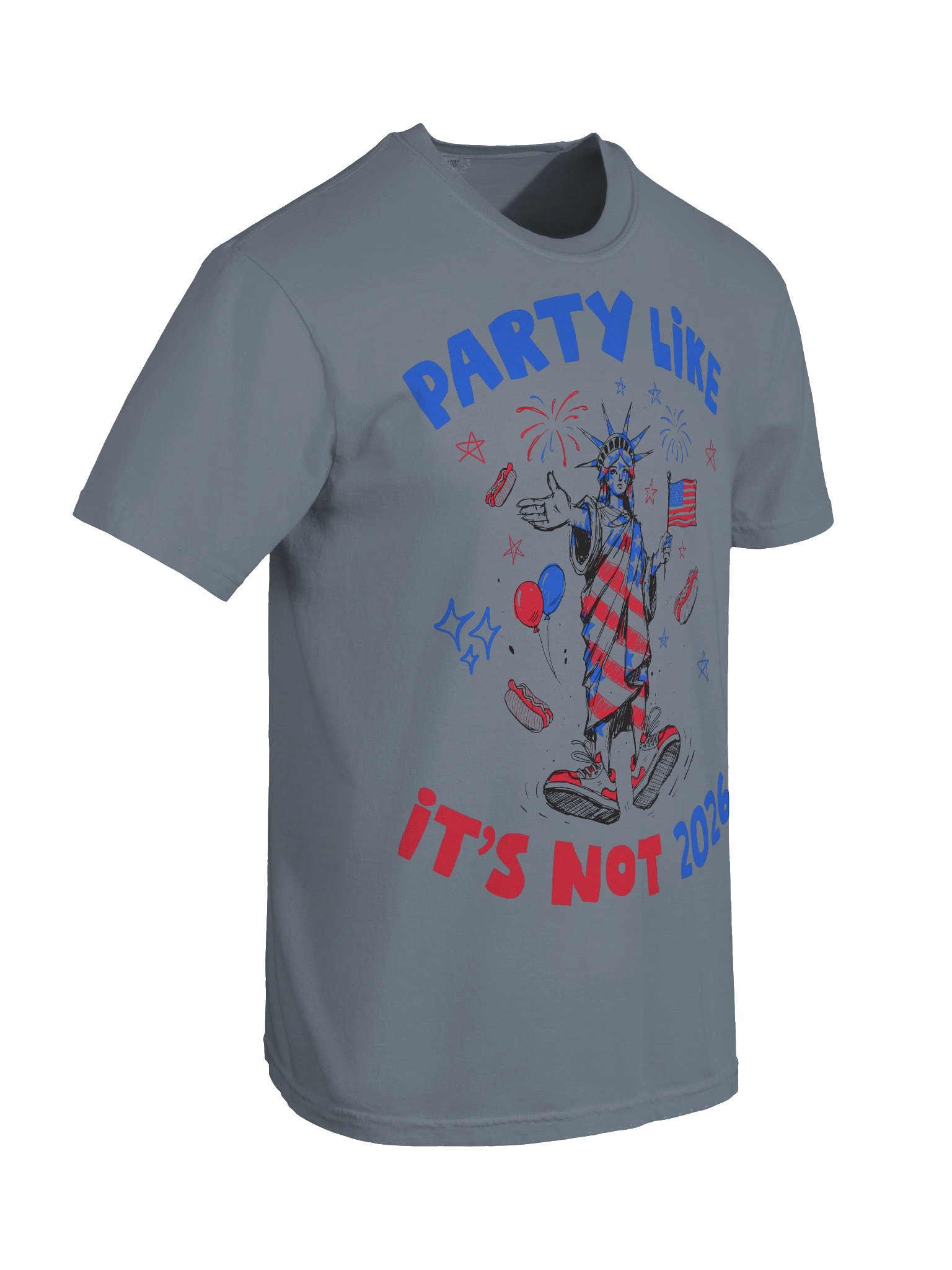 Anti Trump Party Like It's Not 2026, Political Satire, USA 250 Bday Shirt product image (100)