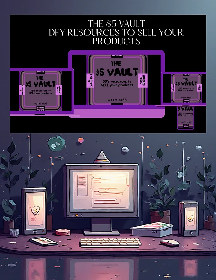The $5 Vault: Plug, Post & Profit – No Overthinking Required!-Master Resell Rights(MRR) product image (2)