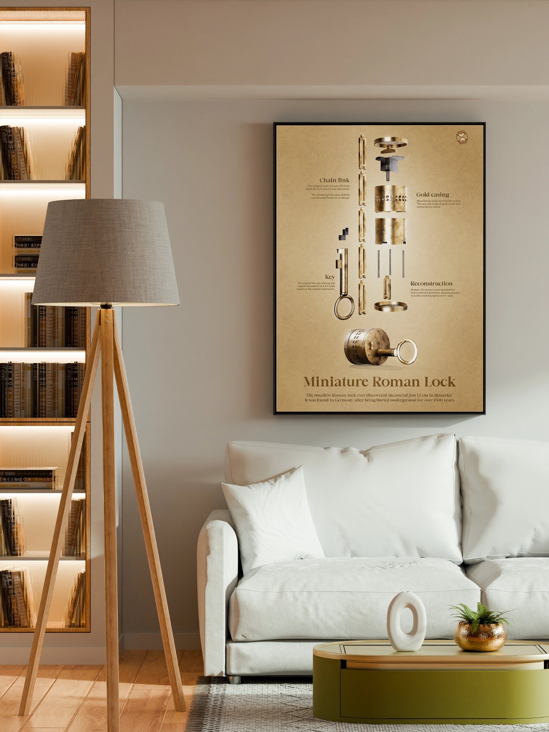 Miniature Roman Lock (Framed Poster) product image (5)