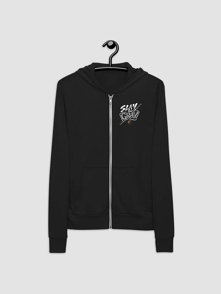 Slay the Gray Zip Hoodie product image (2)