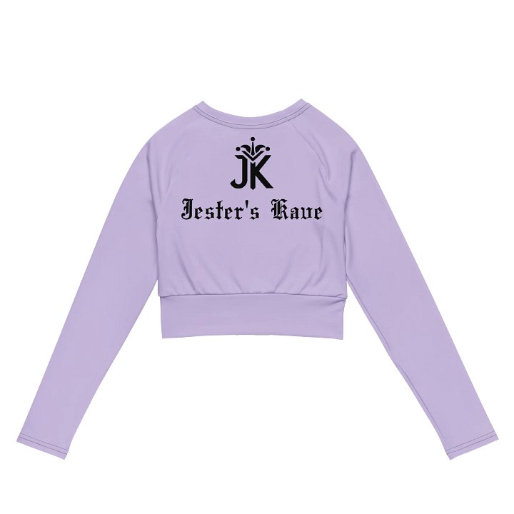 Shape Shenanigans Purple Long Sleeve Crop Top product image (2)