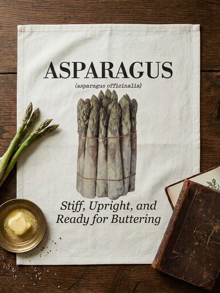 The "Asparagus" Botanical Tea Towel product image (1)