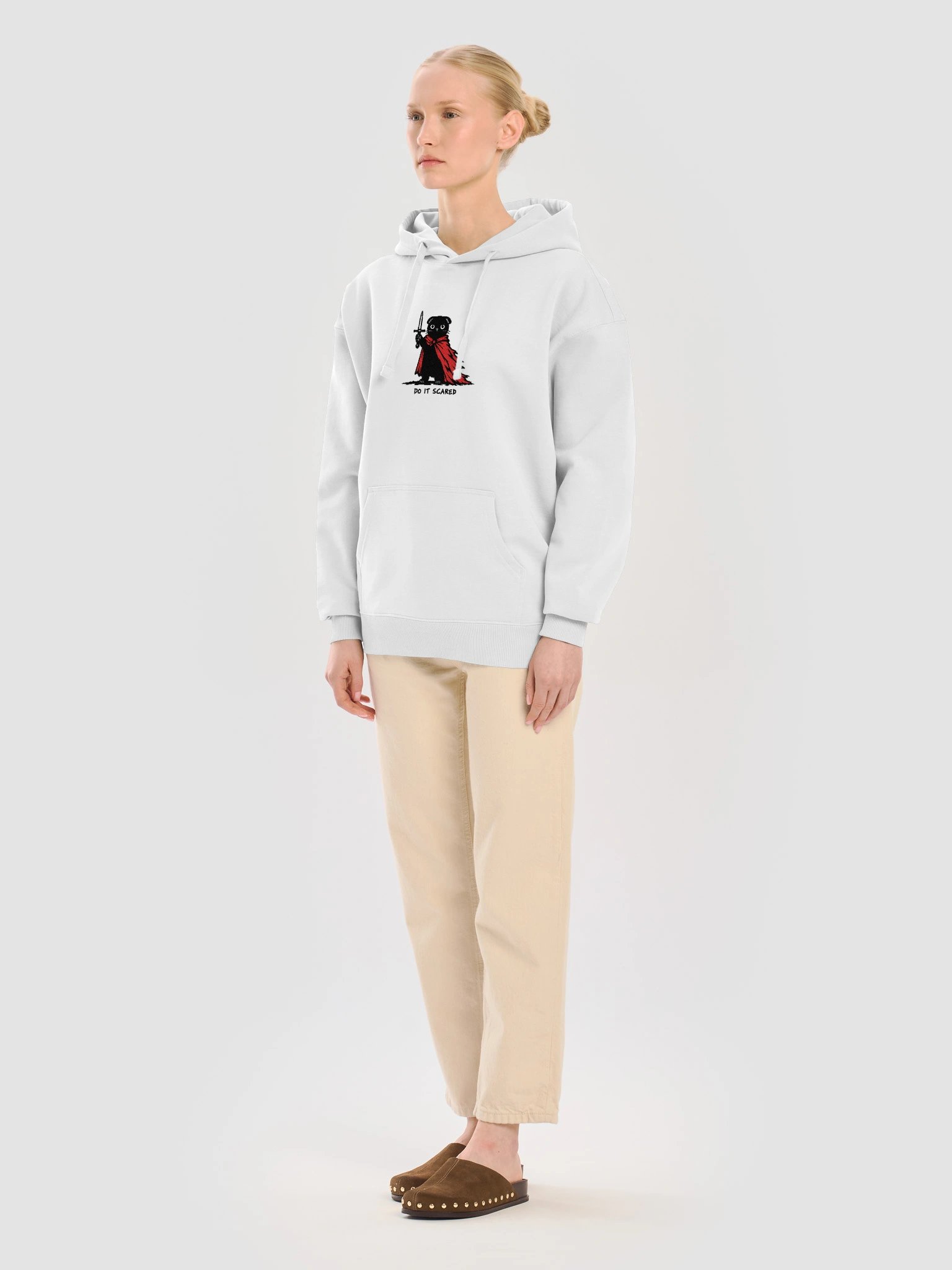 Hoodie unisexe Relaxed Coton Bio Poids Lourd – DO IT SCARED product image (7)