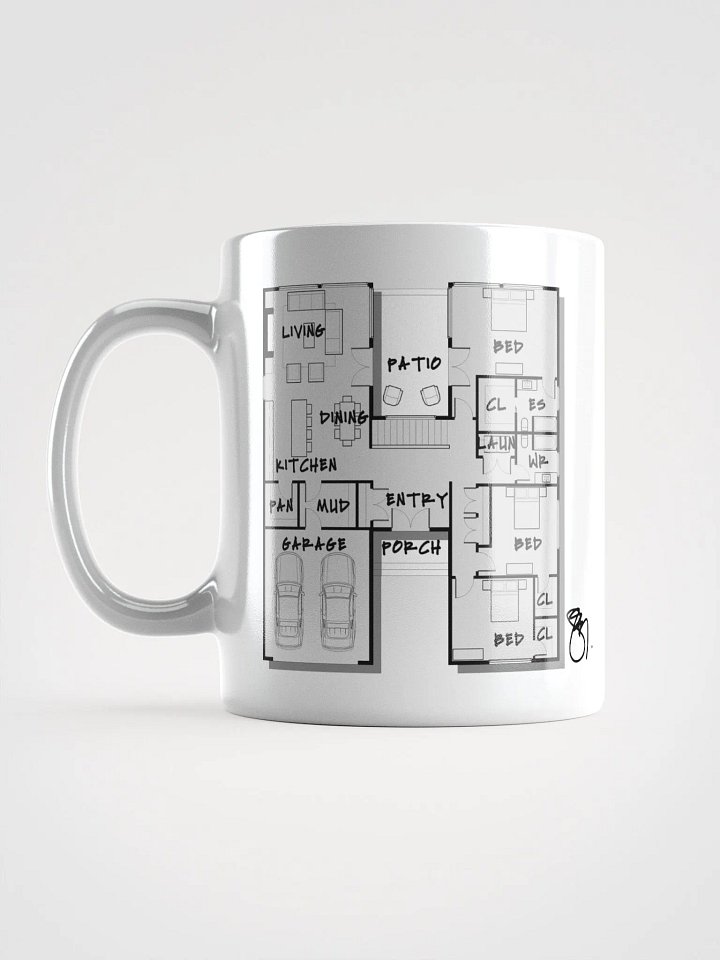 Alphabet Floor Plan Mug - H product image (1)